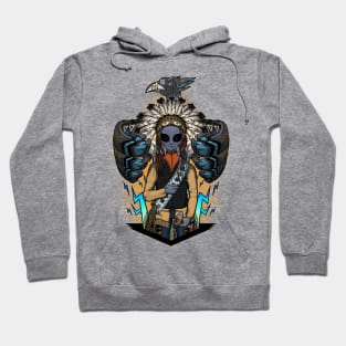 The alien Sitting Bull - Color version Hoodie